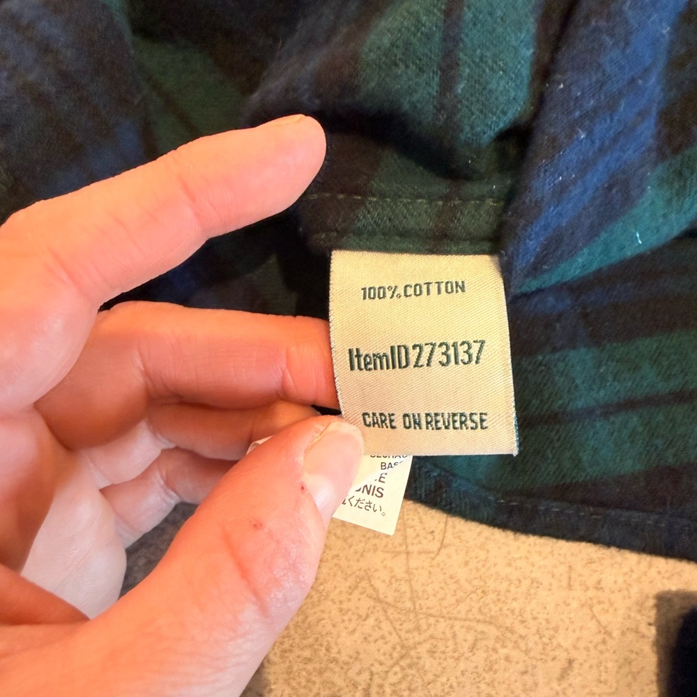 L.L. Bean Flannel Button-Down | Women's Medium | Brushed Cotton | - Picture 3 of 3